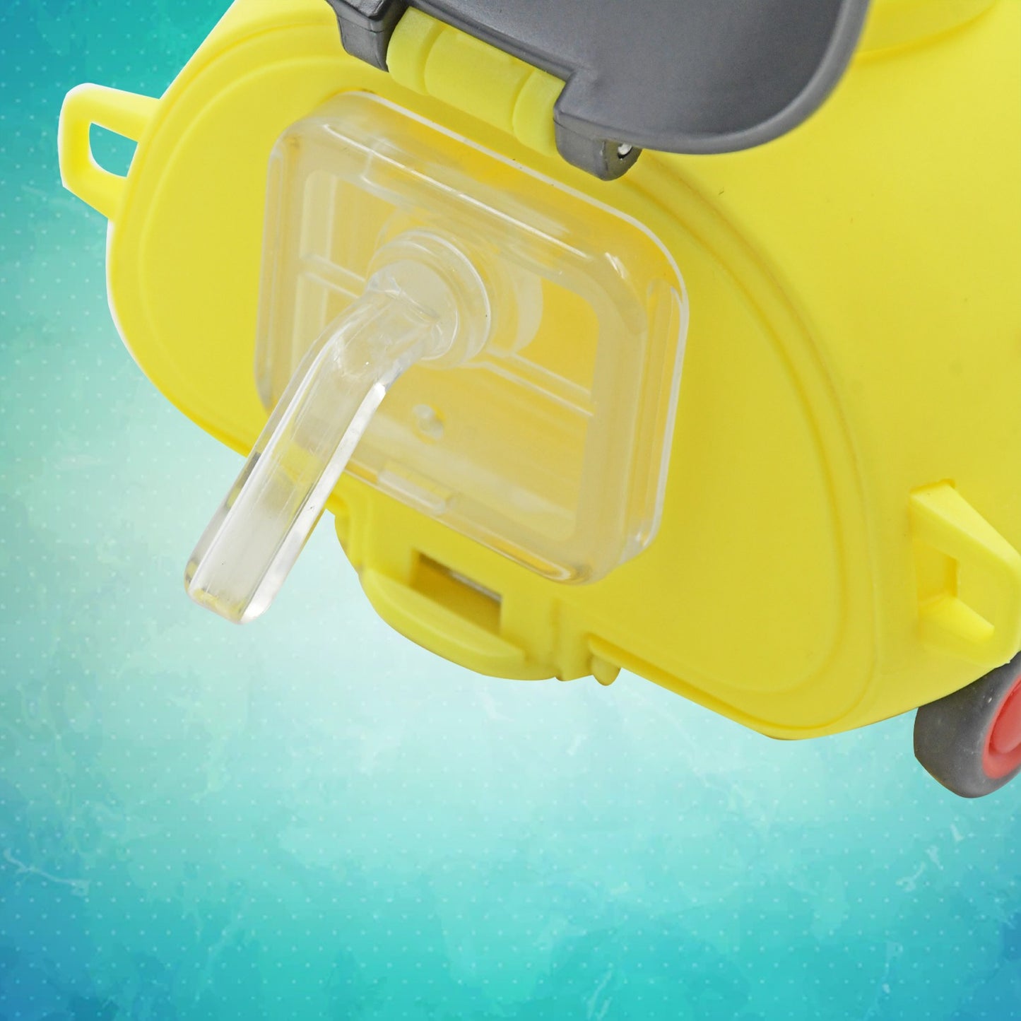 Cute Plastic Bug Shape Water Bottle With Adjustable Shoulder Strap 4 Wheel Straw Portable Drinking Cup Water Bottle For Kids (1 Pc)